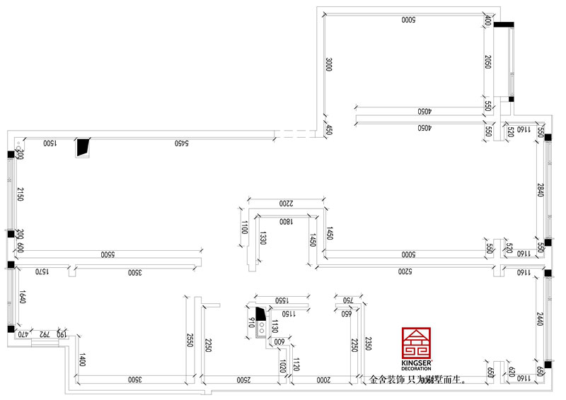 融創(chuàng)中心180平米原始戶型圖