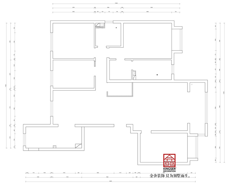 東南智匯城191平米戶型設(shè)計(jì)平面布局圖